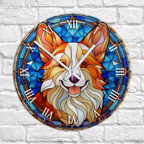 Corgi Suncatcher Effect Clock